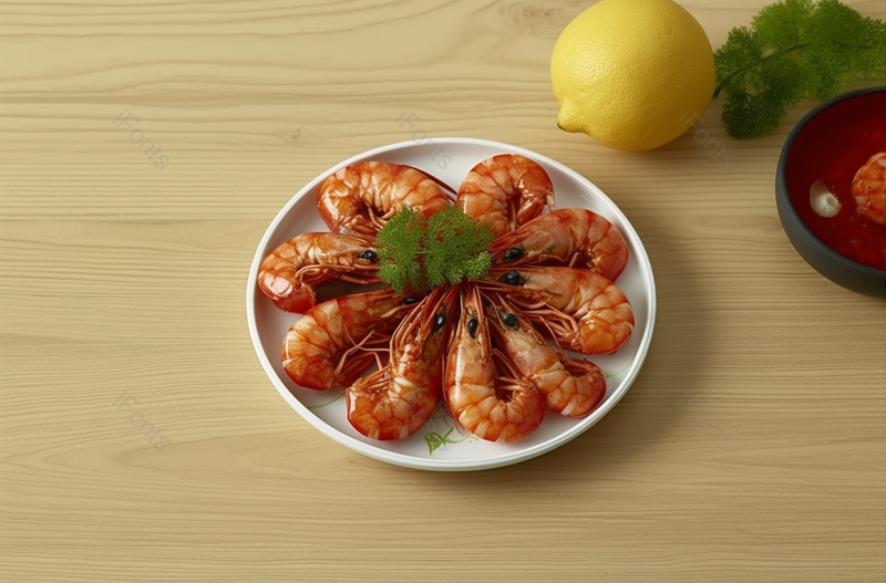 美食柠檬基围虾,高清,摄影图,摄影图片,图片大全,摄影图免费下载